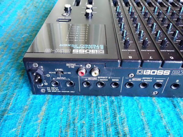 Boss BX-8 8 Channel Compact Stereo Mixer w/ AC Adapter - 80's Analog - H165