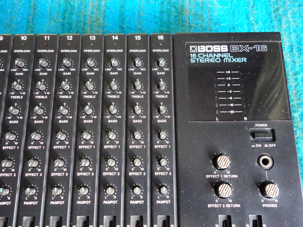 Boss BX-16 16 Channel Compact Stereo Mixer w/ AC Adapter - H169