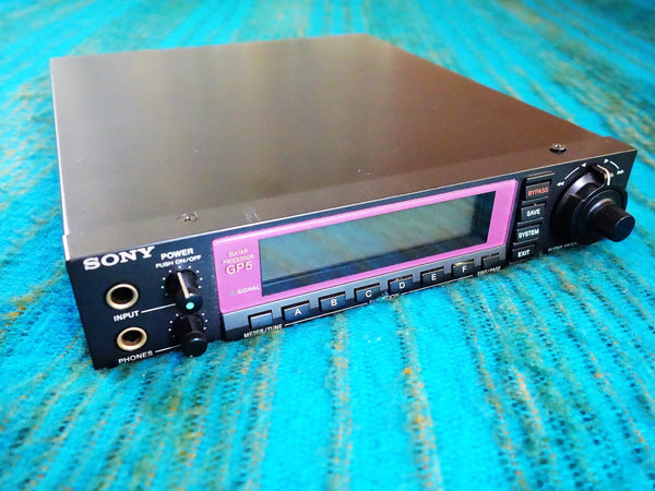 Sony HR-GP5 Guitar Processor -Serviced - New Internal Battery w/ AC Adapter - I036