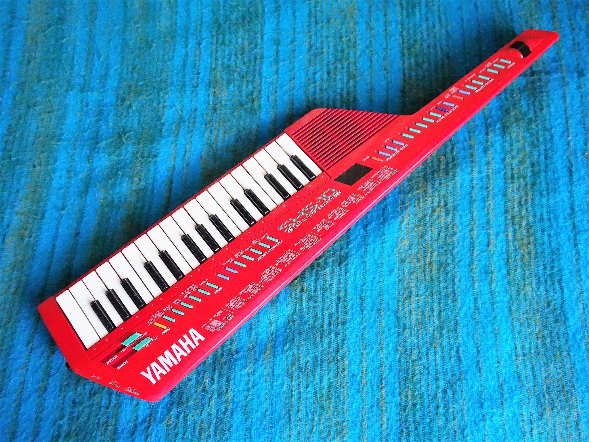 ヤマハ SHS-10 R Yamaha SHS-10R shoulder keyboard Shorkey RED w/Box accessory