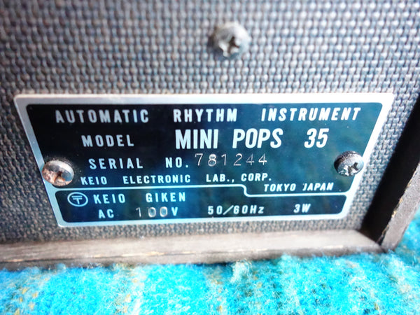 Korg Mini Pops 35 - 70's Rhythm Box Drum Machine - Serviced - H068