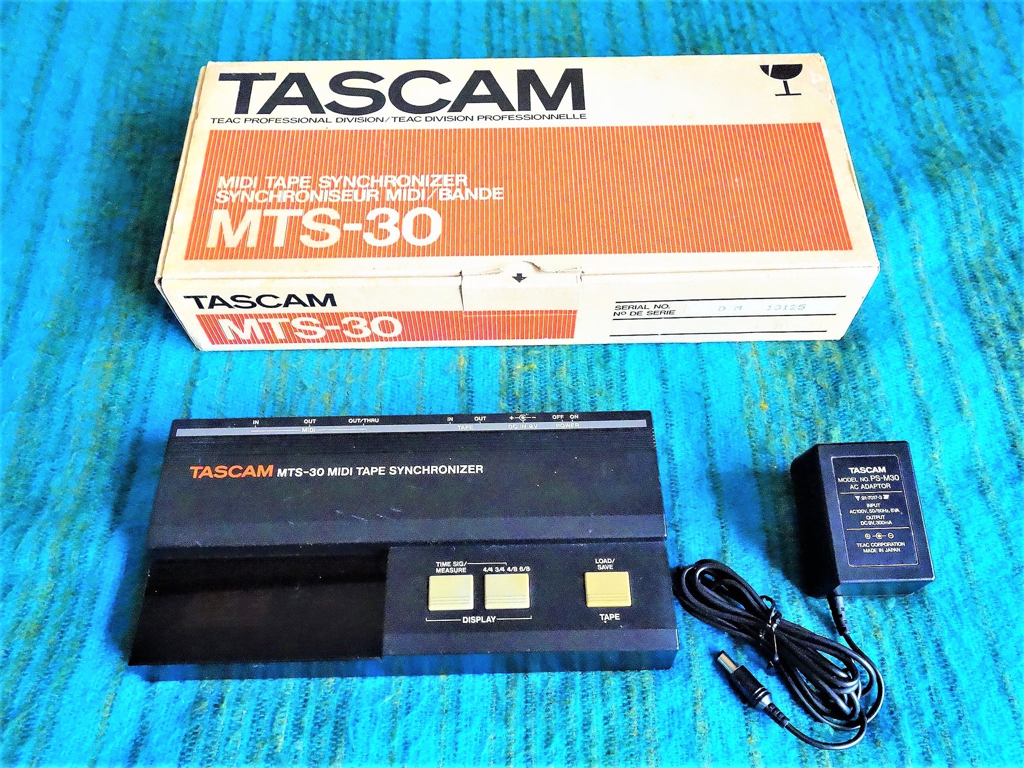 Tascam MTS-30 Midi Tape Synchronizer w/ Original Box, AC Adapter - H070