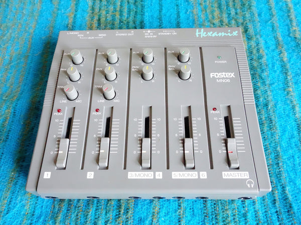 Fostex MN06 Hexamix 6ch Stereo Mixer w/ AC Adapter - H074