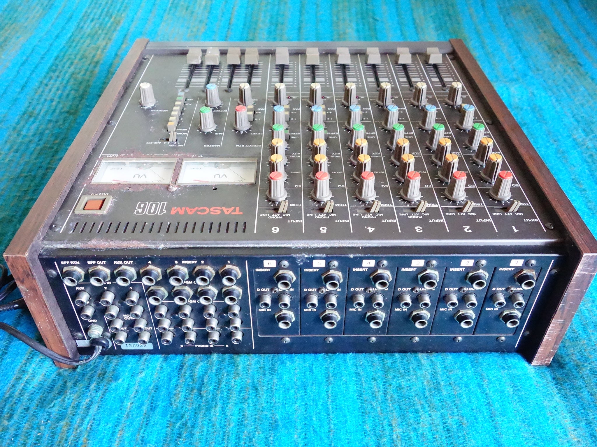 Tascam M-106 6 Channel Mixer - Serviced - 80's Analog Mixer - H116