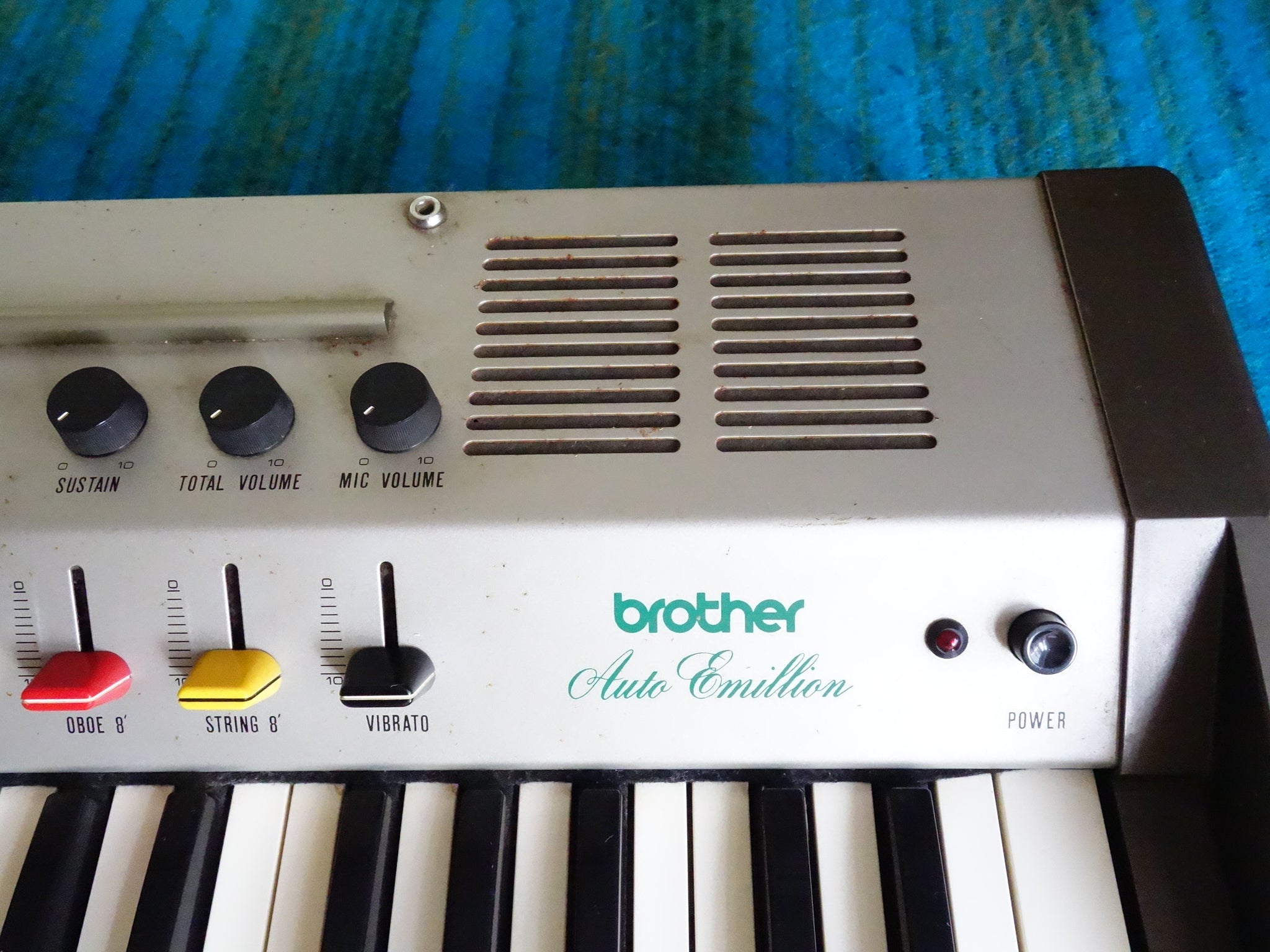 ブラザー brother 電子オルガン シンセサイザー gx-151 動作品 Brother Auto Emillion GX-151 Synthesizer/Organ-1979- Super Retro