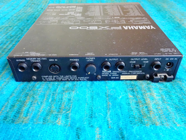 Yamaha FX500 Guitar Simul Effect Processor  w/ AC Adapter - H120