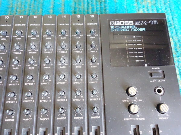 Boss BX-16 16 Channel Compact Stereo Mixer w/ AC Adapter - H142
