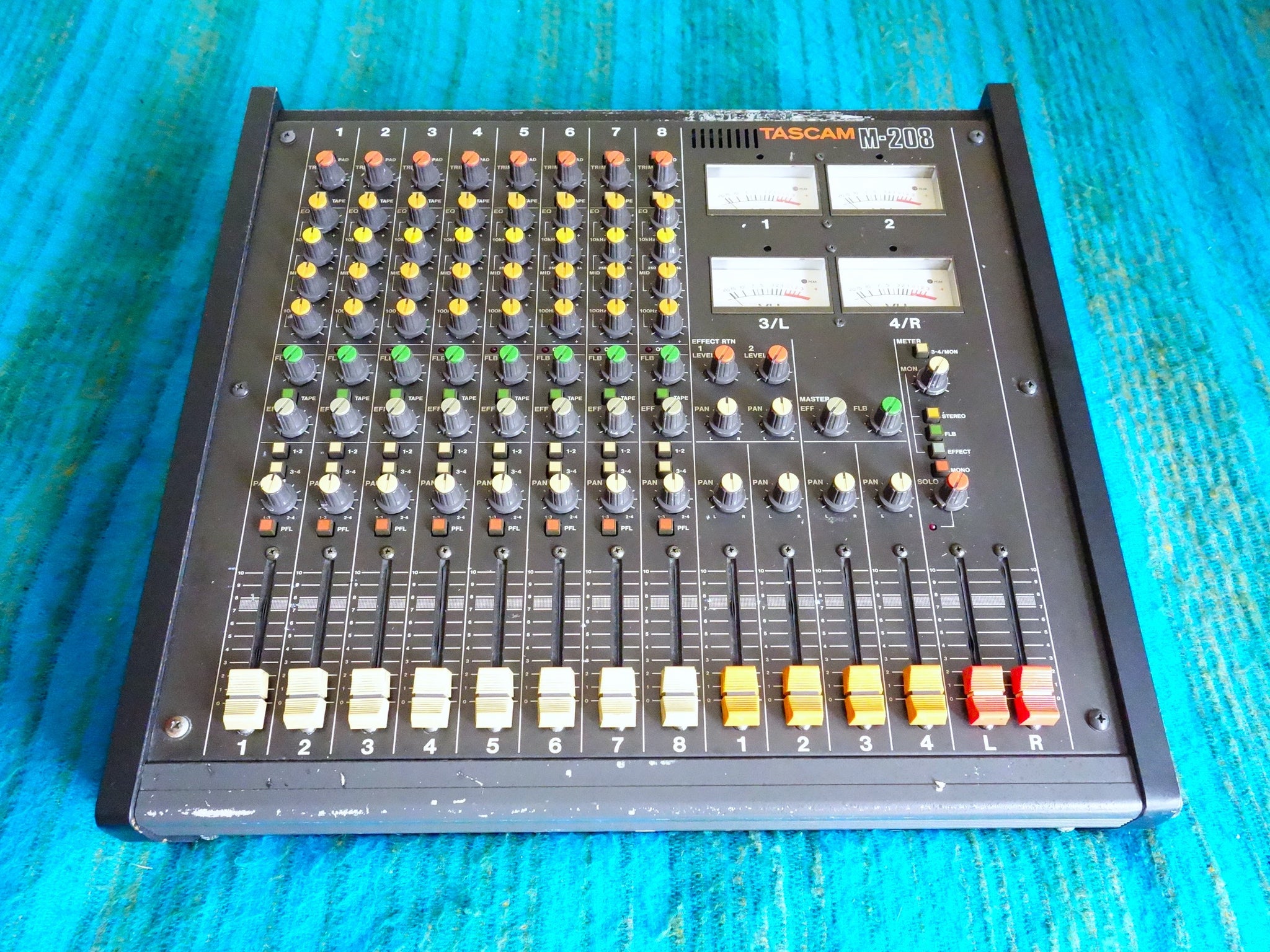 Tascam M-208 8 Channel Stereo Mixer - 80's Analog - Serviced