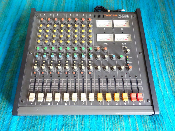 Tascam M-208 8 Channel Stereo Mixer - 80's Analog - Serviced - I010