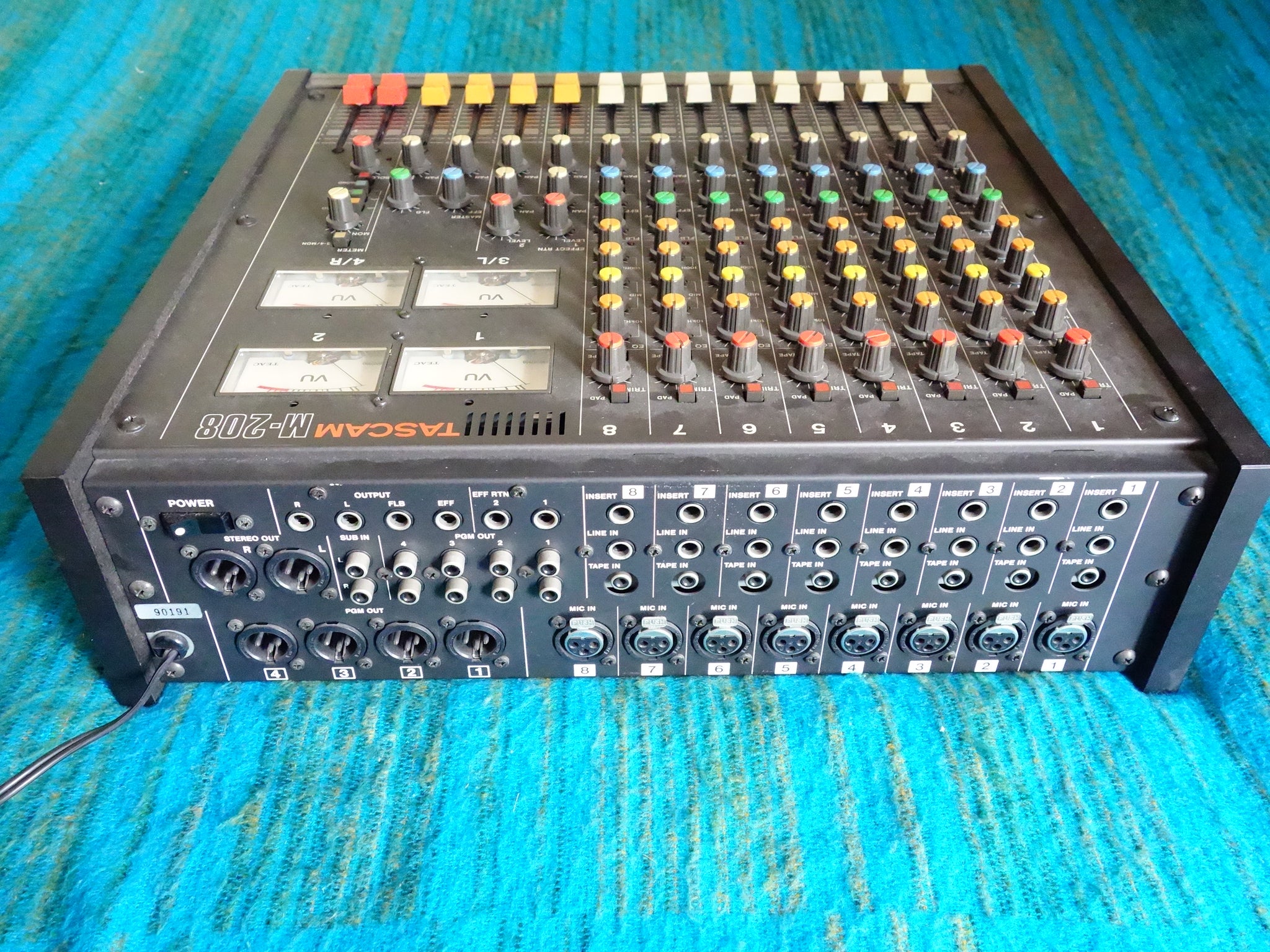Tascam M-208 8 Channel Stereo Mixer - 80's Analog - Serviced