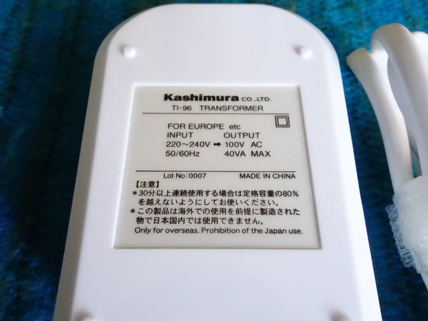 Kashimura TI-96 Step Down Transformer 220-240V to100V 40w max - H154