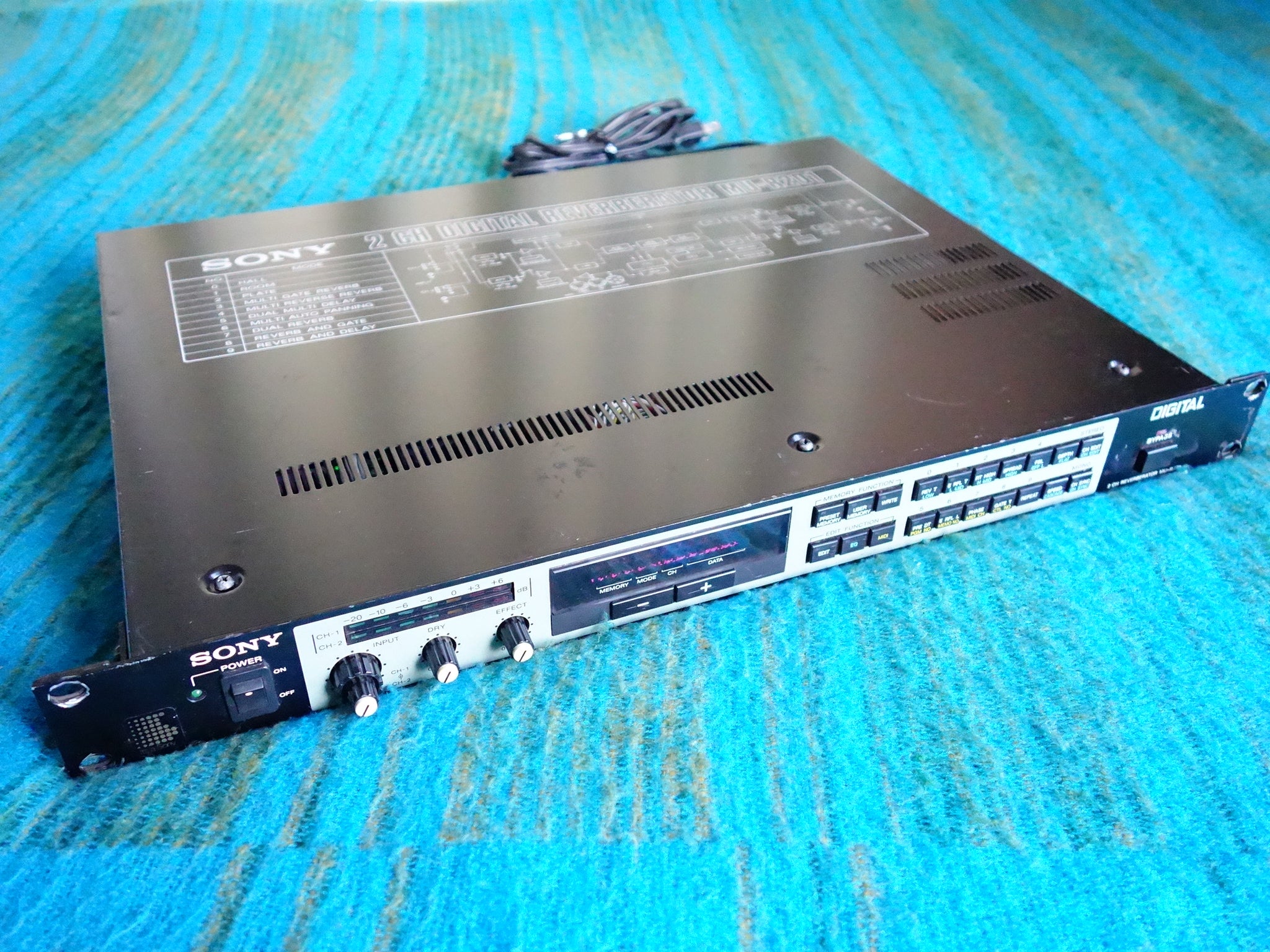 Sony MU-R201 2ch Digital Reverberator - Serviced - J020