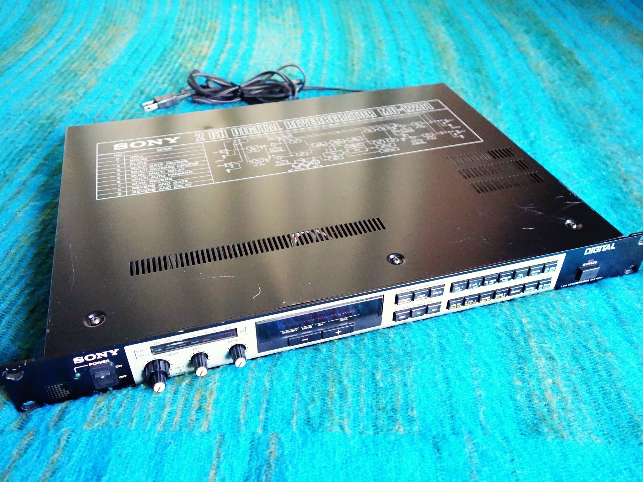 Sony MU-R201 2ch Digital Reverberator - Serviced - I080