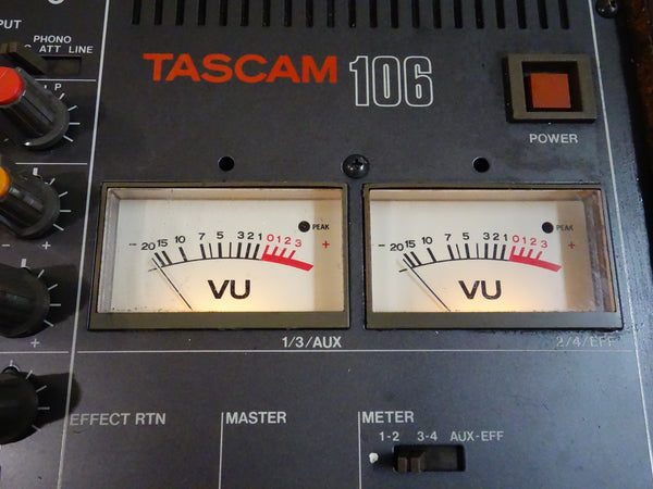 Tascam M-106 6 Channel Mixer - Serviced / Power Board Recapped- I062