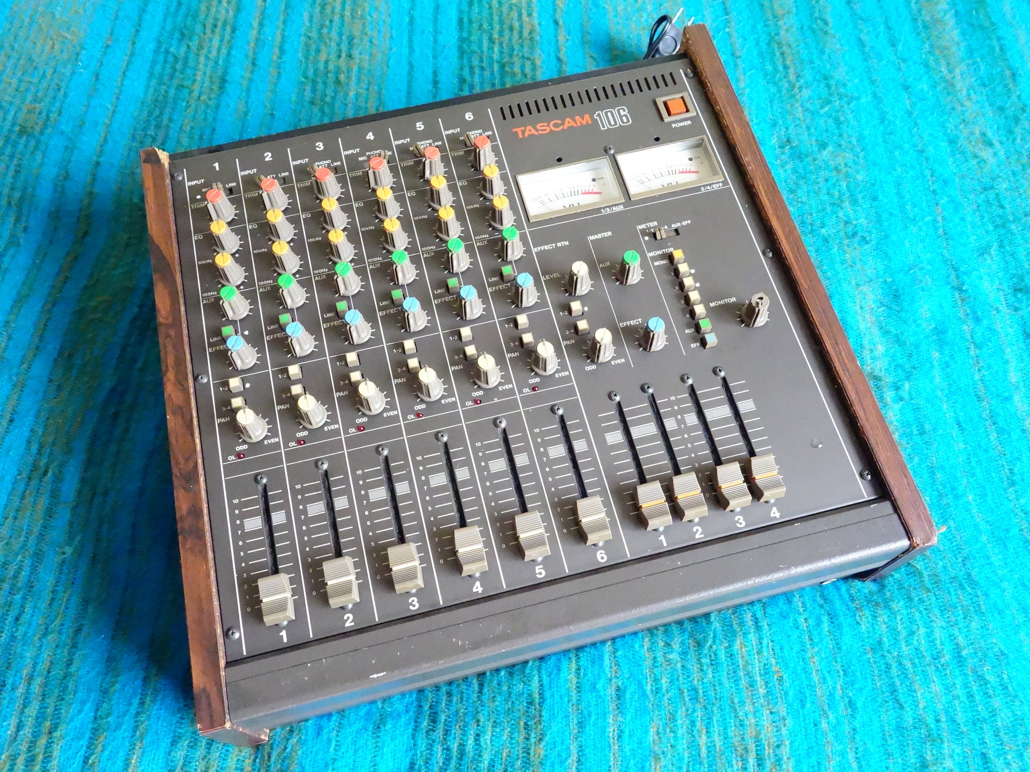 Tascam M-106 6 Channel Mixer - Serviced / Power Board Recapped- I062