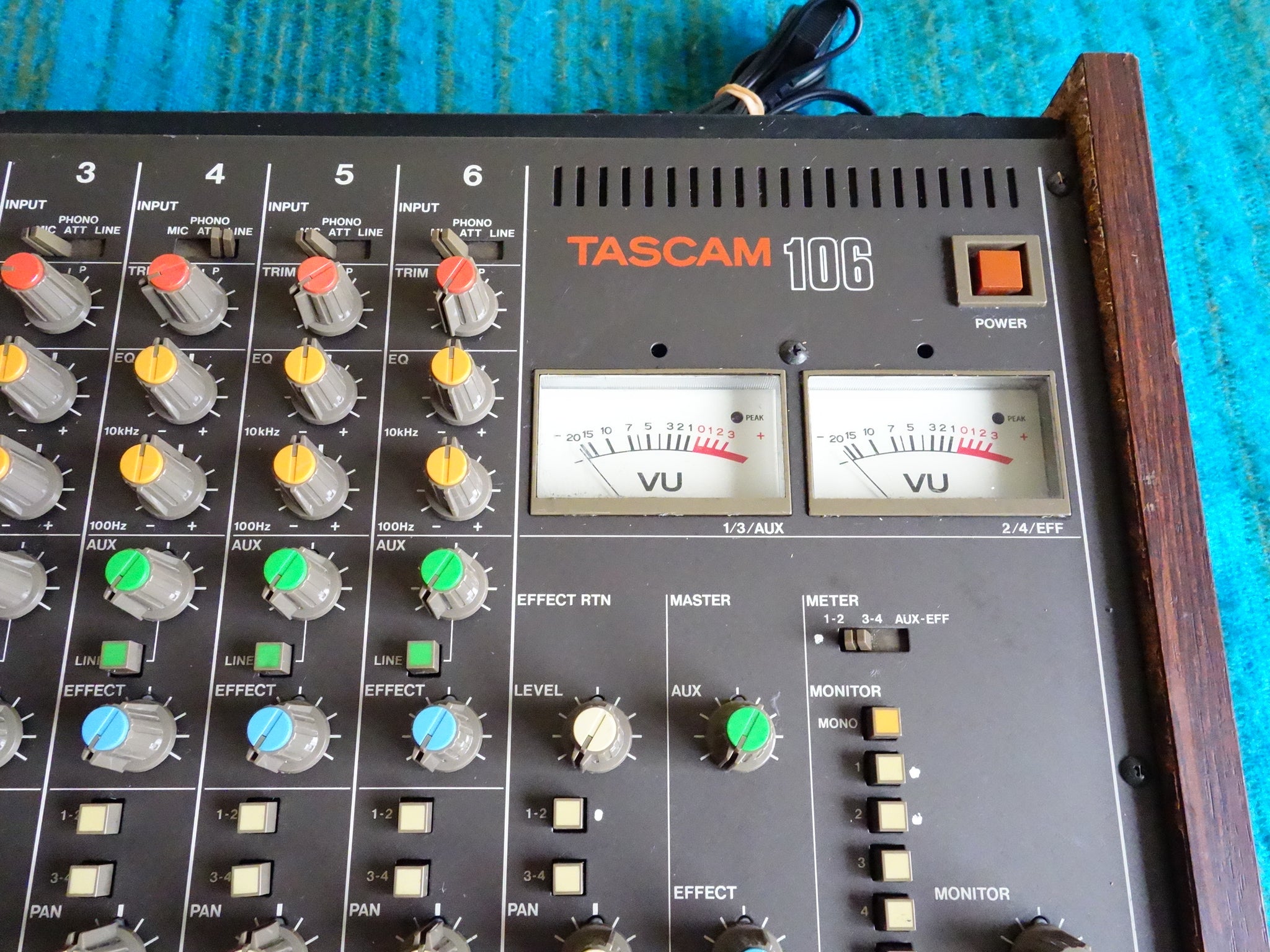 Tascam M-106 6 Channel Mixer - Serviced / Power Board Recapped