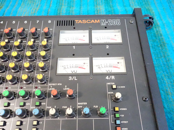 Tascam M-208 8 Channel Mixer - Serviced / Power Board Recapped - I069