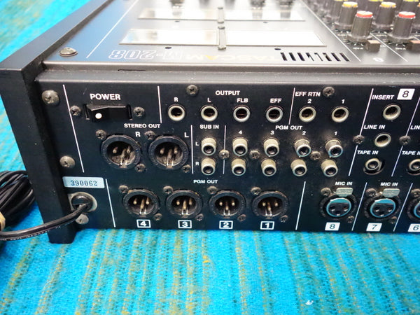 Tascam M-208 8 Channel Mixer - Serviced / Power Board Recapped - J006