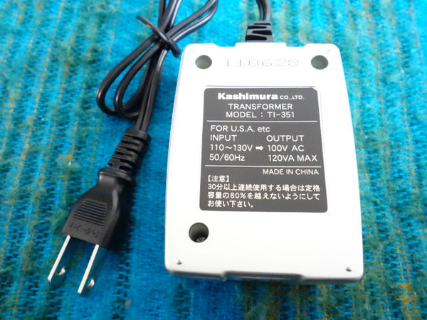 Kashimura TI-351 Step Down Transformer 110-130V to100V 120w max - J063