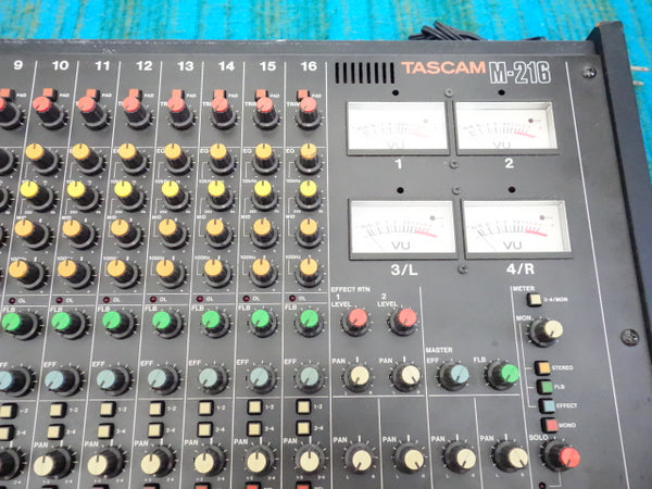 Tascam M-216 16 Channel Mixer - Serviced - 80's Analog - J013