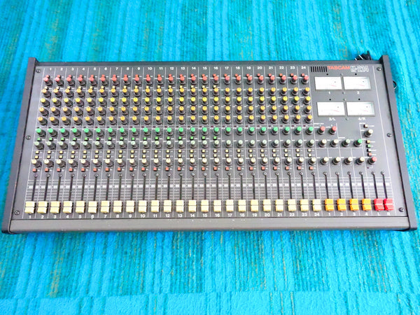 Tascam M-224 24 Channel Analog Stereo Mixer w/ Flight Case - Serviced - J050
