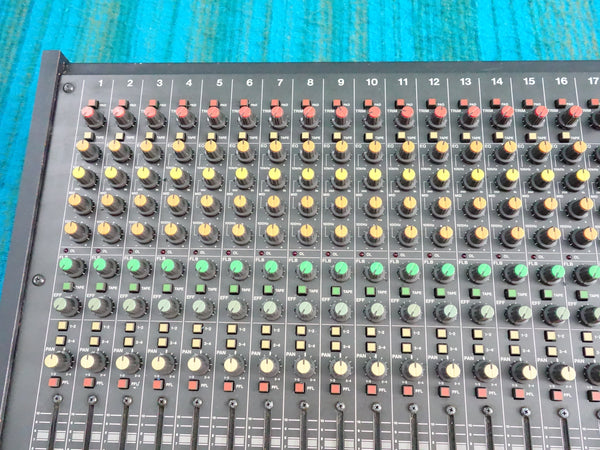 Tascam M-224 24 Channel Analog Stereo Mixer w/ Flight Case - Serviced - J050