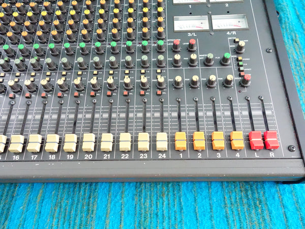 Tascam M-224 24 Channel Analog Stereo Mixer w/ Flight Case - Serviced - J050
