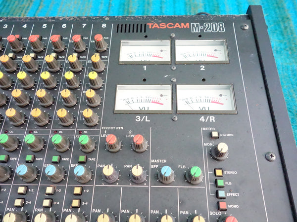 Tascam M-208 8 Channel Mixer - Serviced / Power Board Recapped - J053