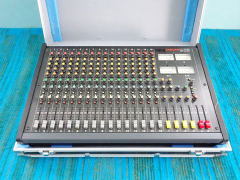Tascam M-216 16 Channel Mixer w/ Flight Case - Serviced - J059