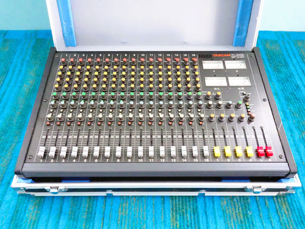 Tascam M-216 16 Channel Mixer w/ Flight Case - Serviced - J059
