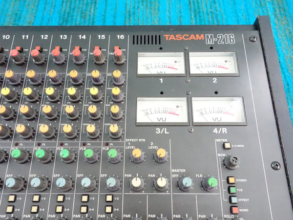 Tascam M-216 16 Channel Mixer w/ Flight Case - Serviced - J059