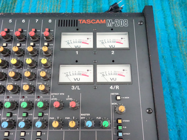 Tascam M-208 8 Channel Mixer - Serviced - 80's Analog - J078
