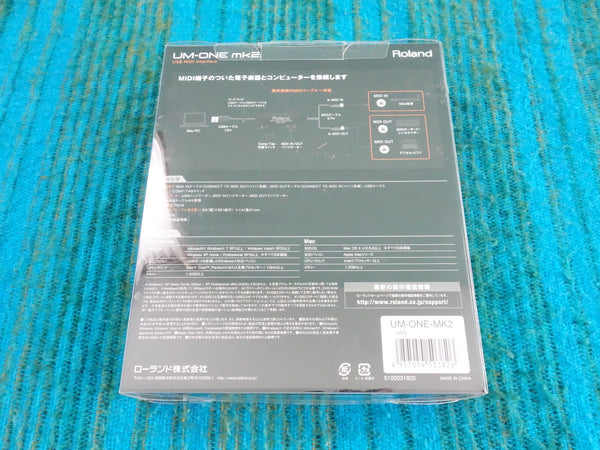 Roland UM-ONE mk2 USB MIDI Interface - New Old Stock - J077