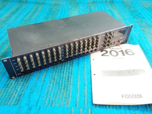 Fostex Model 2016 Line Mixer - 80's Stereo Mixer - J090