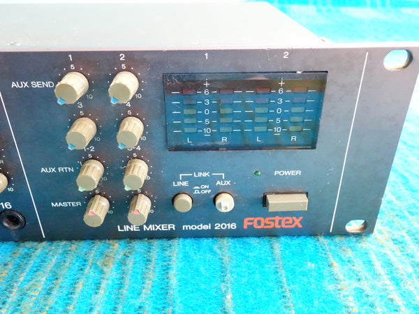 Fostex Model 2016 Line Mixer - 80's Stereo Mixer - J090