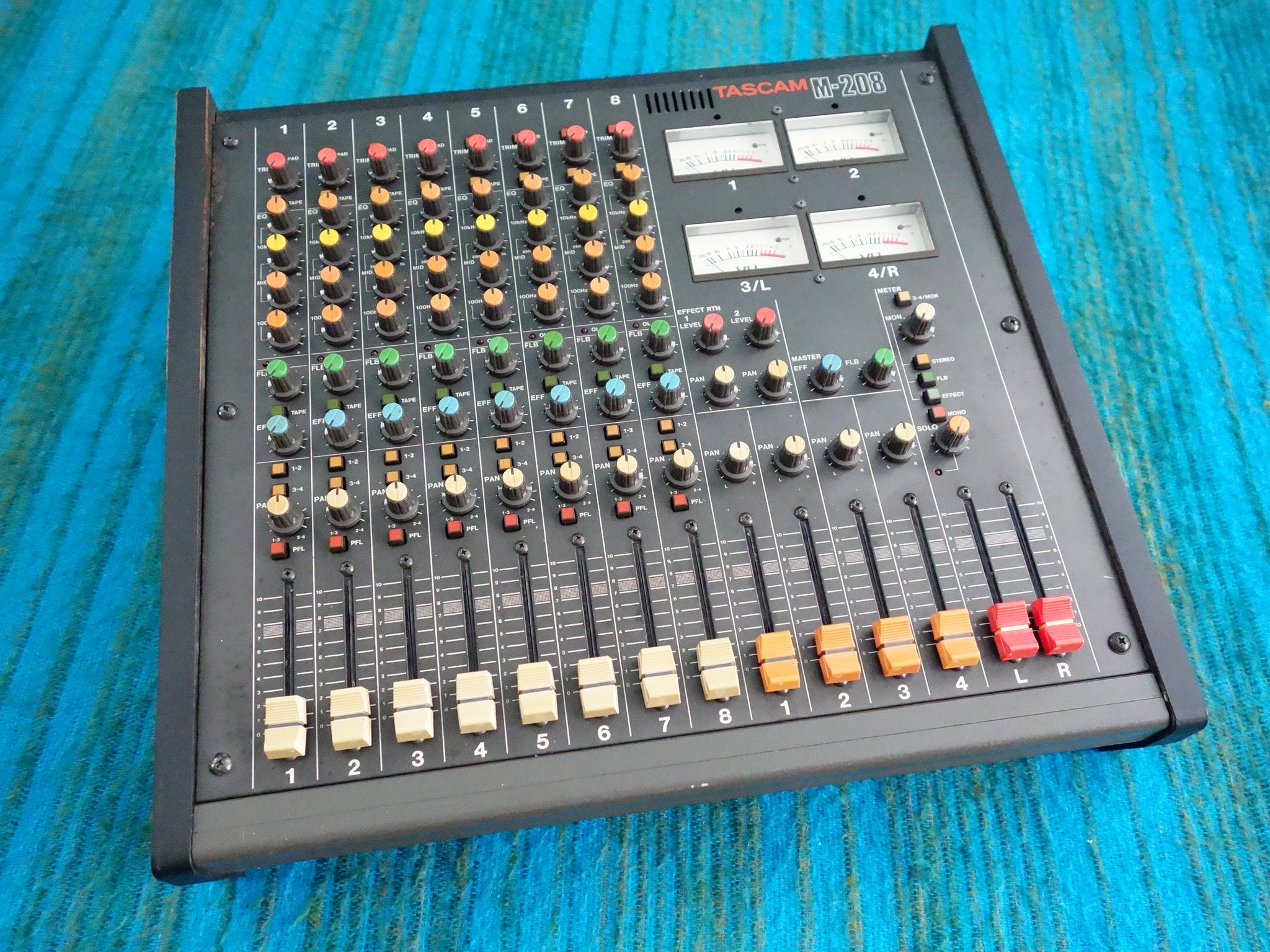 Tascam M-208 8 Channel Mixer - Serviced / Power Board Recapped