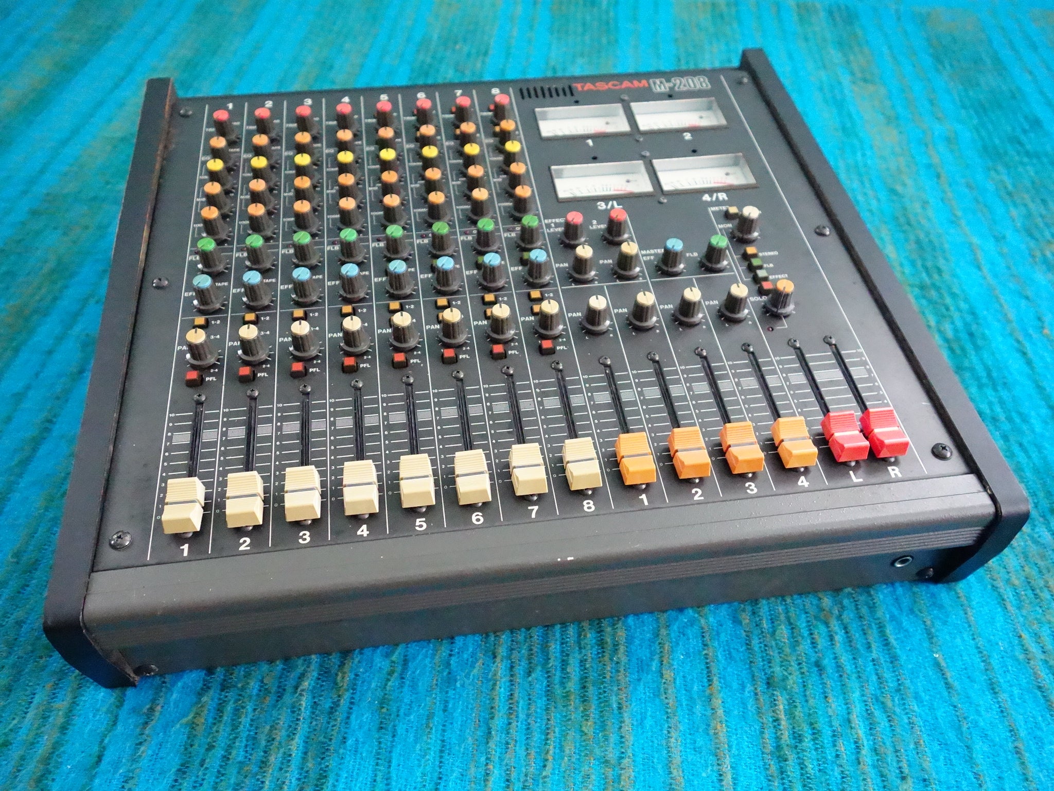Tascam M-208 8 Channel Mixer - Serviced / Power Board Recapped