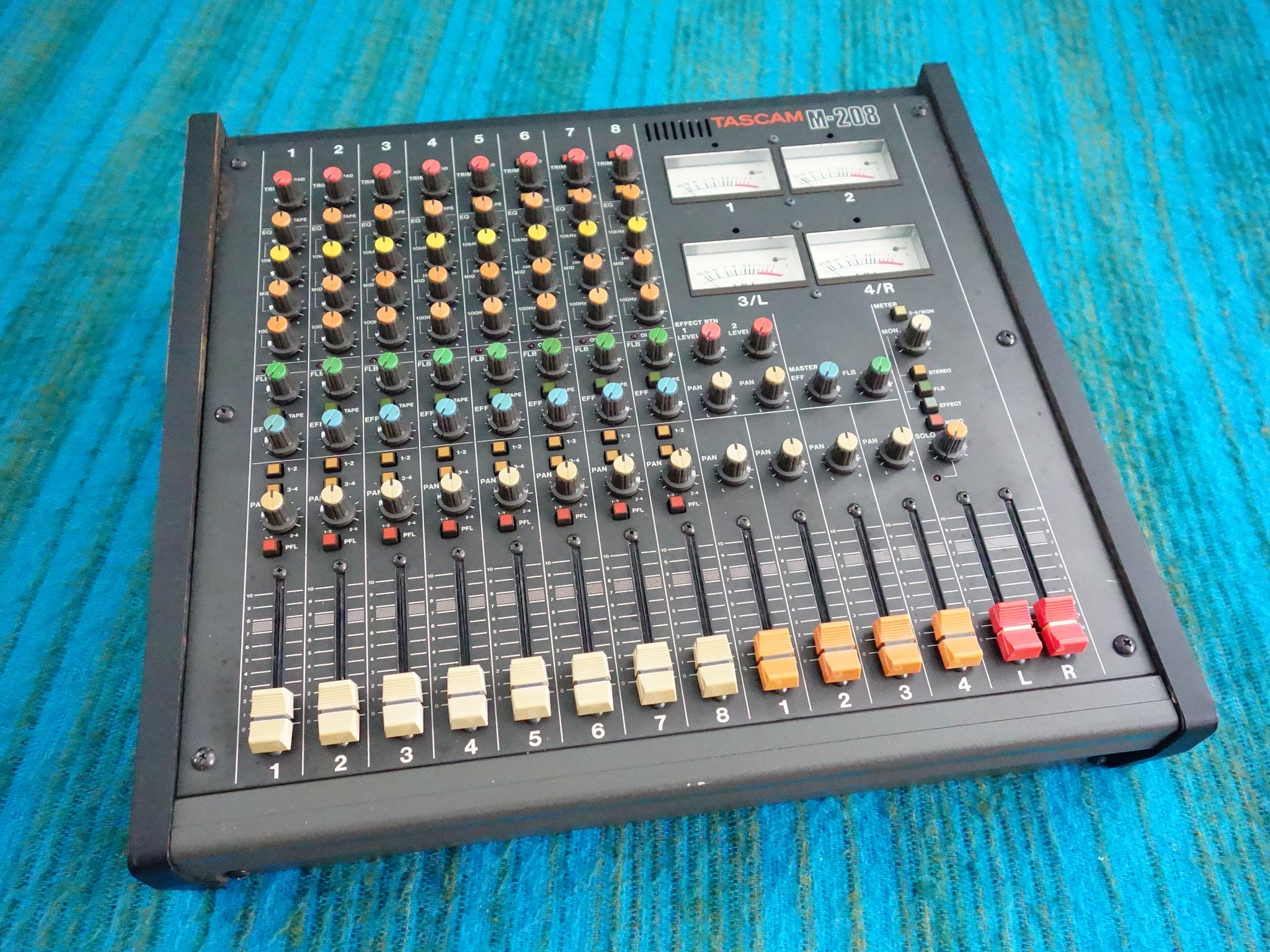 Tascam M-208 8 Channel Mixer - Serviced / Power Board Recapped