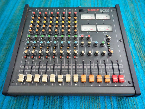 Tascam M-208 8 Channel Mixer - Serviced / Power Board Recapped - J095