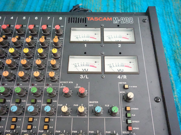 Tascam M-208 8 Channel Mixer - Serviced / Power Board Recapped - J095