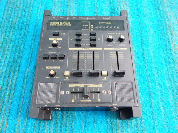Audio Technica AT-MX 33 Disco Mixer w/ AC Adapter - J096