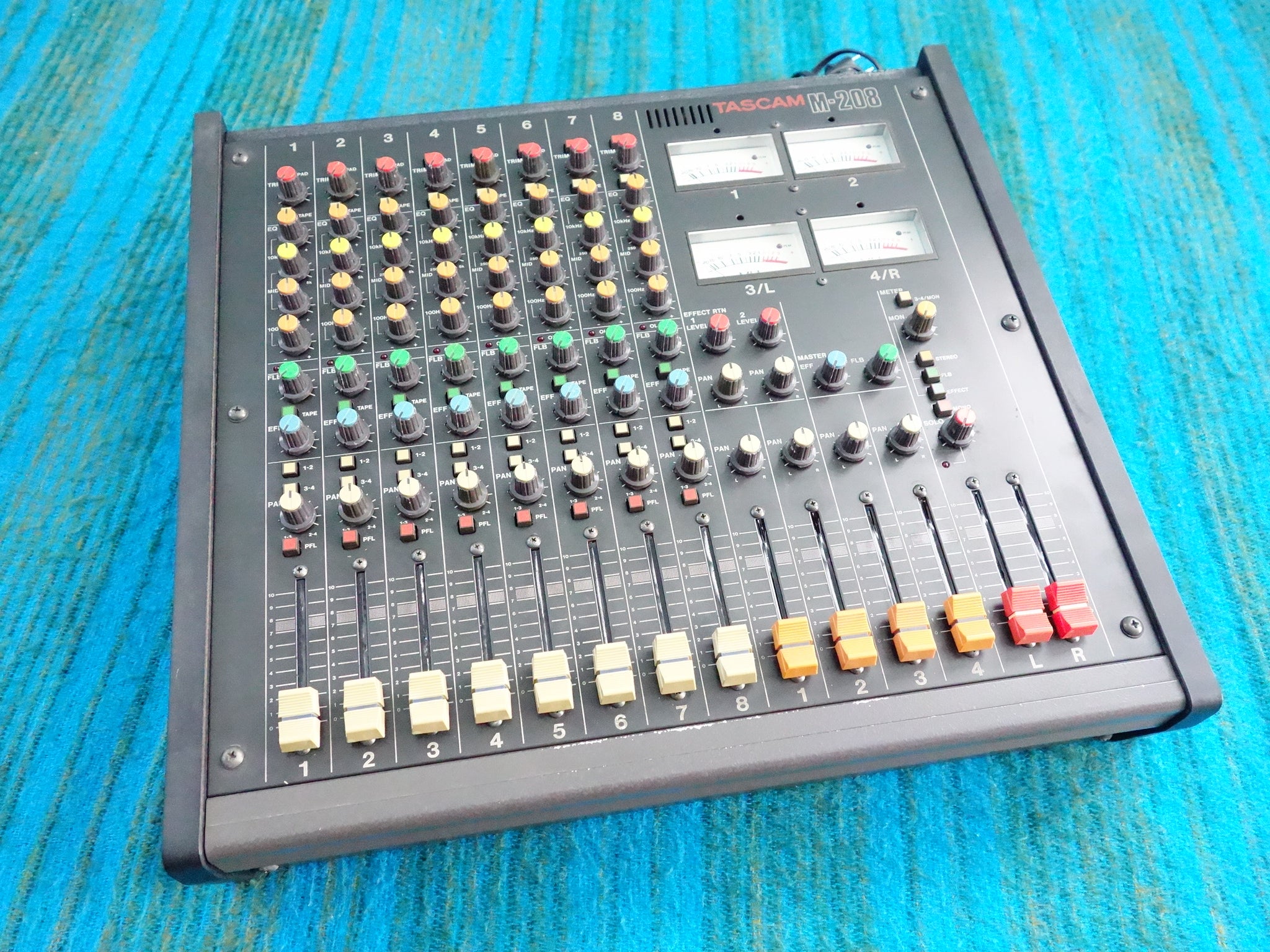 Tascam M-208 8 Channel Mixer - Serviced / Recapped / New Faders
