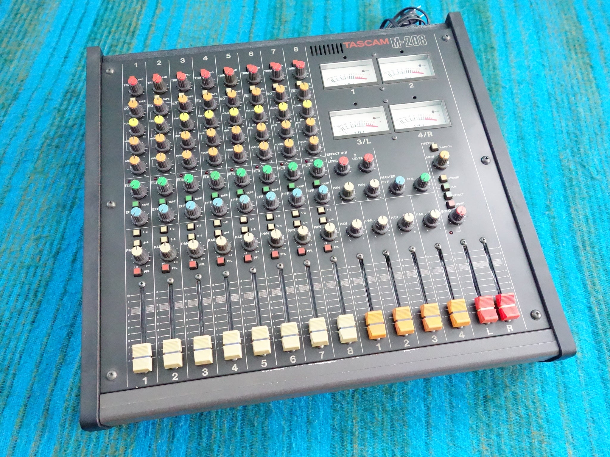 Tascam M-208 8 Channel Mixer - Serviced / Recapped / New Faders
