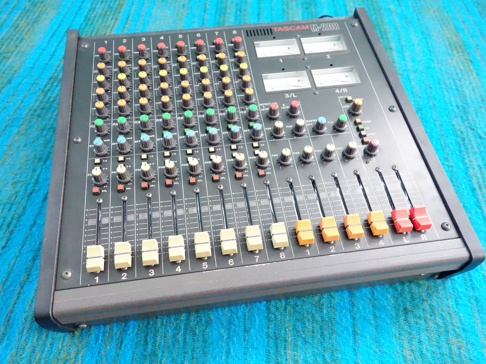 Tascam M-208 8 Channel Mixer - Serviced / Recapped / New Faders