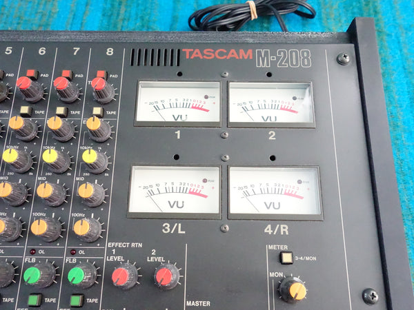 Tascam M-208 8 Channel Mixer - Serviced / Recapped / New Faders - J098