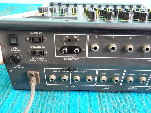 Teisco (Kawai) MX-850 8 Channel Mixer - 80's Analog - Serviced - K017