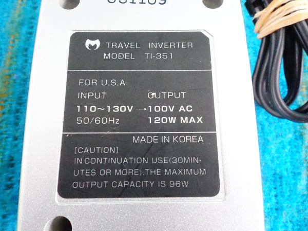 Kashimura TI-351 Step Down Transformer 110-130V to 100V 120w max - K033