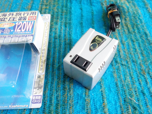 Kashimura TI-351 Step Down Transformer w/ Original Box -110-130V to 100V 120w - K050