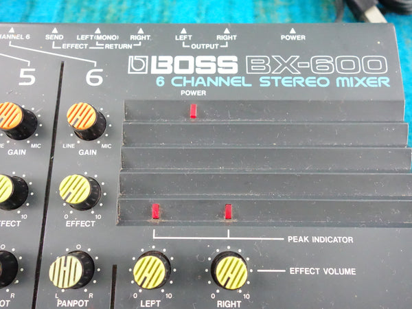 Boss BX-600 6 Channel Stereo Mixer - 80's Analog - K059