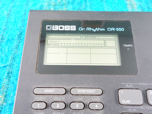 Boss DR-550 Dr. Rhythm - 90's Drum Machine w/ AC Adapter - K068